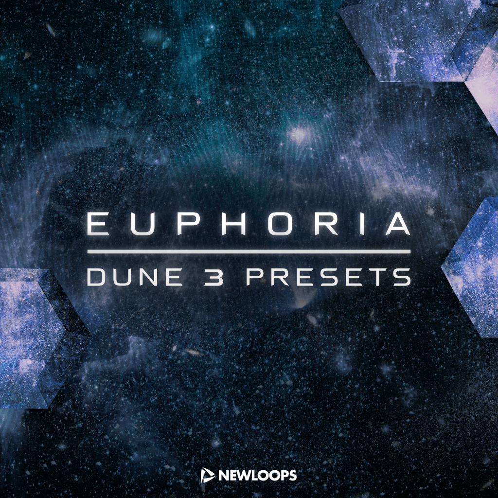Euphoria - 80 Dune 3 presets for trance and EDM with euphoric leads, deep basses, and mind-expanding pads