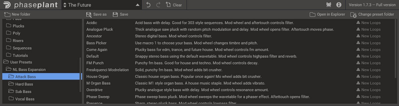 Phase Plant Bass Expansion (Kilohearts Phase Plant Presets) - New Loops