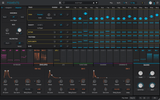 Sequenced - Arturia Pigments Presets interface showing electronic sequence patterns and synthesis controls