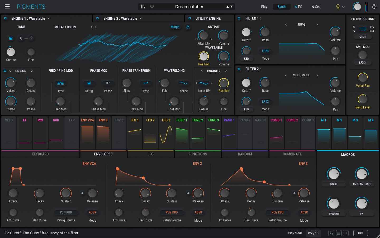 Elevation Pigments Sound Bank Interface - Professional Synthesiser Presets for Film Score and Ambient Music