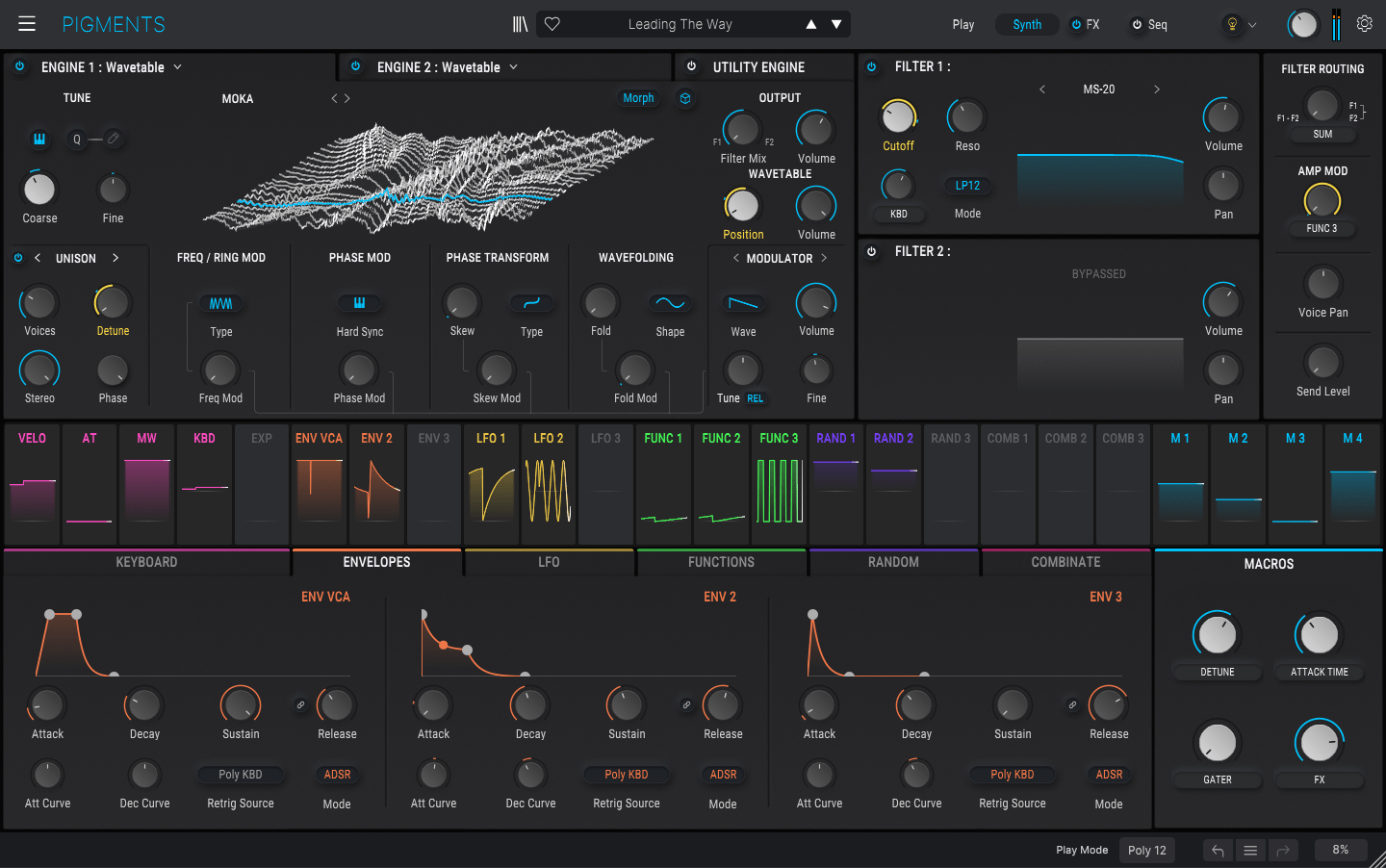 New Loops - Pigments Presets Bundle 2 - Arturia Pigments Sound Banks Showing Pigments User Interface