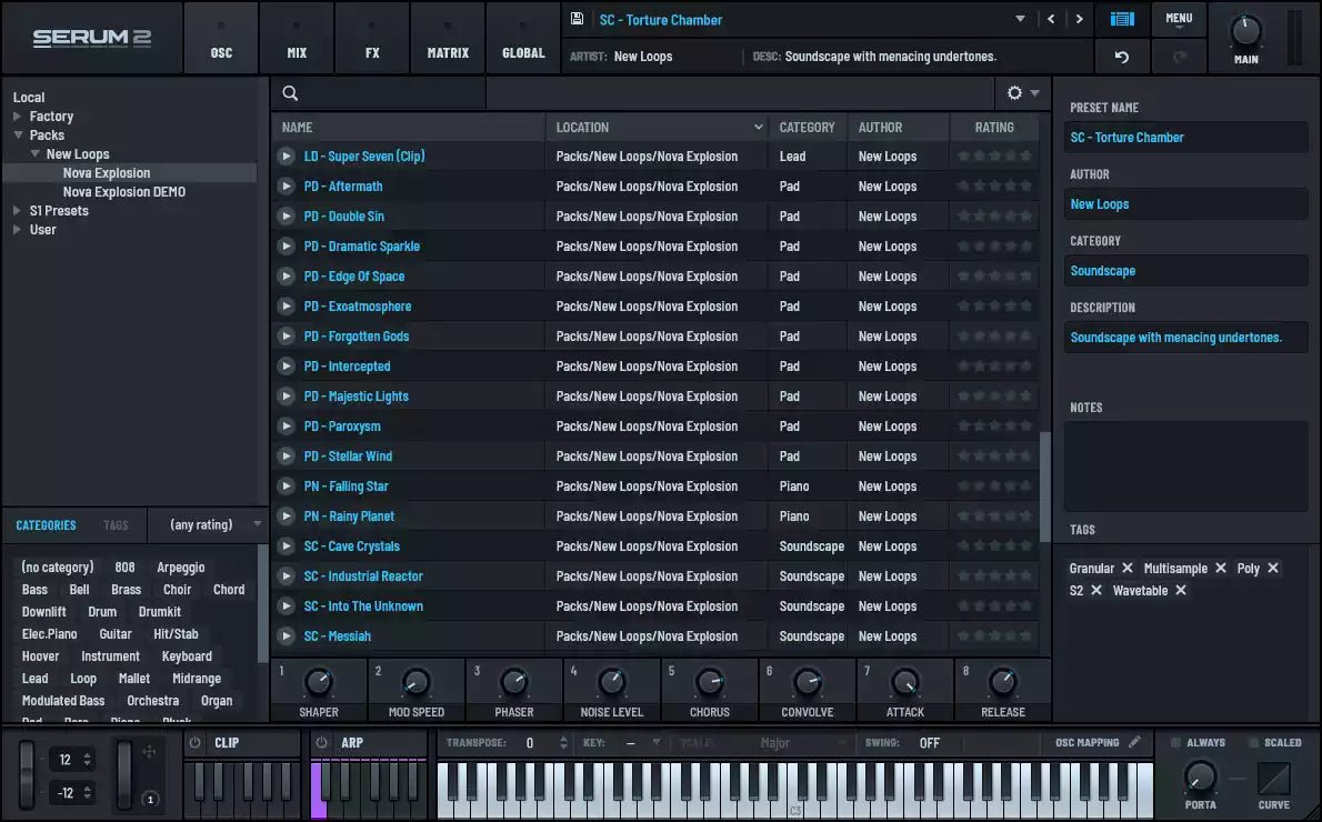 Nova Explosion - Cinematic Serum 2 Presets - New Loops