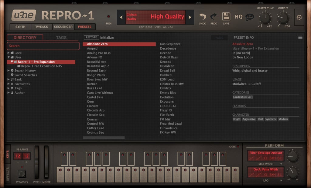 Repro Presets Bundle - U - he Repro 5 Presets - New Loops