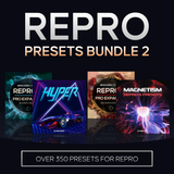 Repro Presets Bundle 2 with product images and text on a black background