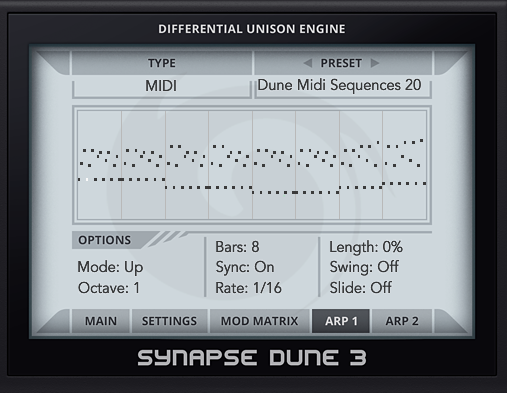 Dune 3 Midi Sequences 1 (Dune 3 Presets)